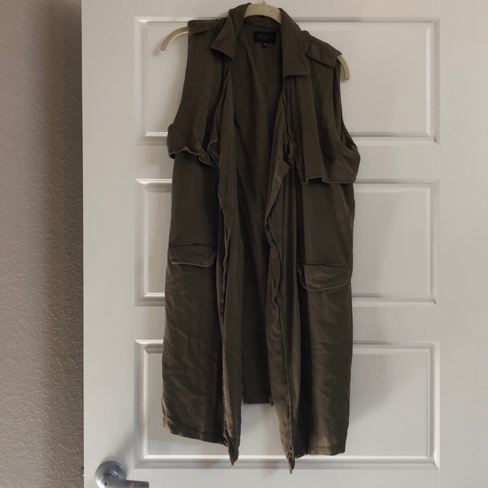 Long open vest